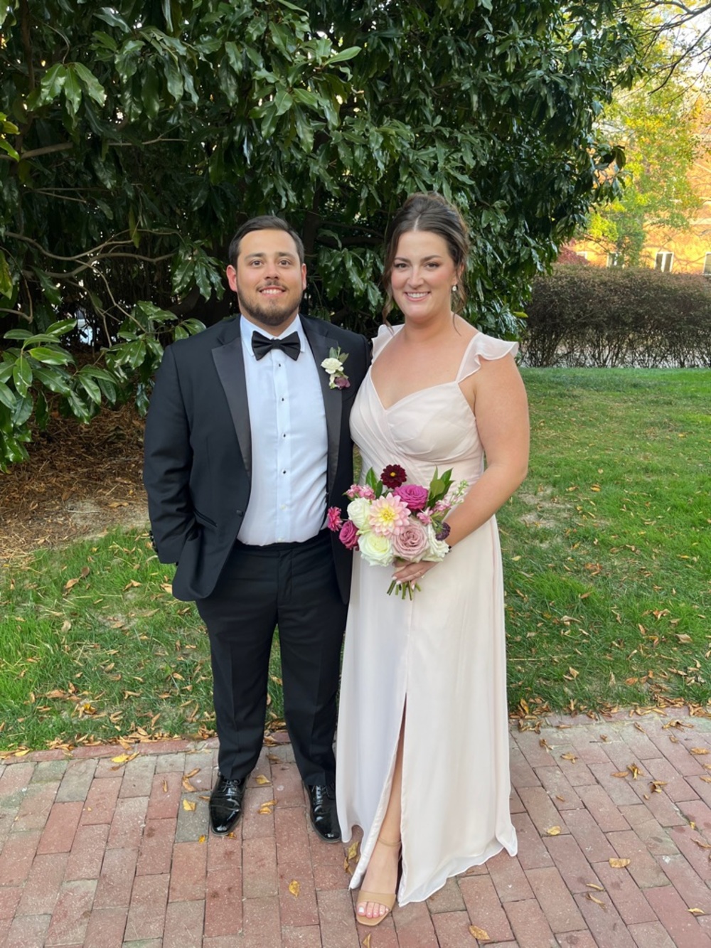 Azazie Emily in Blushing Pink Chiffon Bridesmaid Dress - Picture 4 of 4